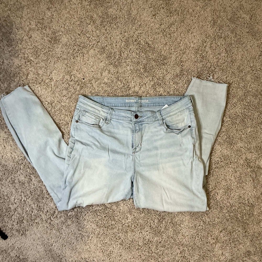 Old Navy Rockstar Blue Skinny Jeans Light Wash